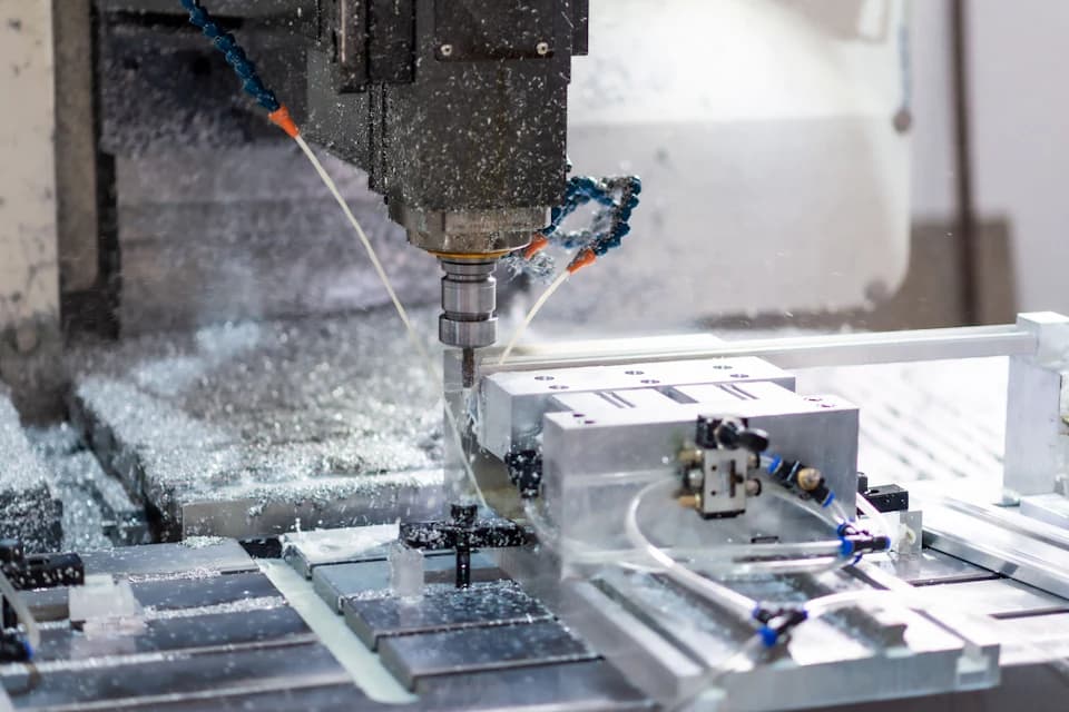 CNC tezgâhında frezelenen alüminyum parçalar